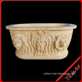 Yellow Stone Hand Carving Bathroom Bathtub YL-Y079